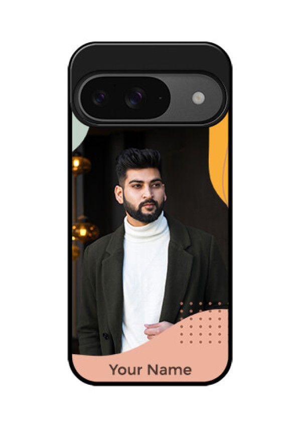 Google Pixel 9 5G Custom Glass Phone Case - Tri - Coloured Overlay Design