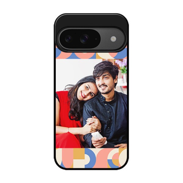 Google Pixel 9 5G Custom Glass Phone Case - Semi - Circle Maze Pattern Design