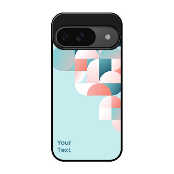 Google Pixel 9 5G Custom Glass Phone Case - Stylish Semi - Circle Pattern Design
