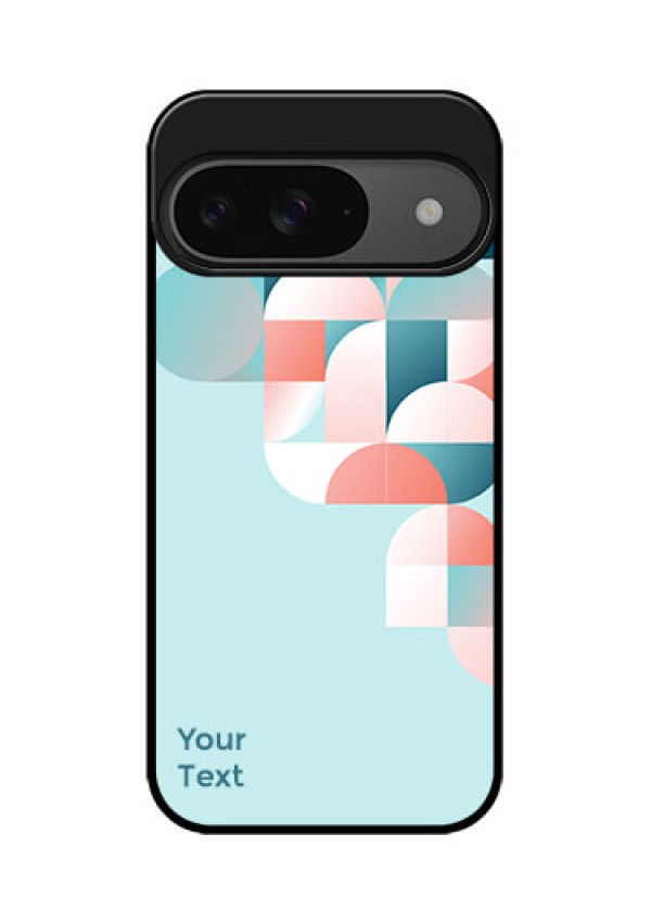 Google Pixel 9 5G Custom Glass Phone Case - Stylish Semi - Circle Pattern Design