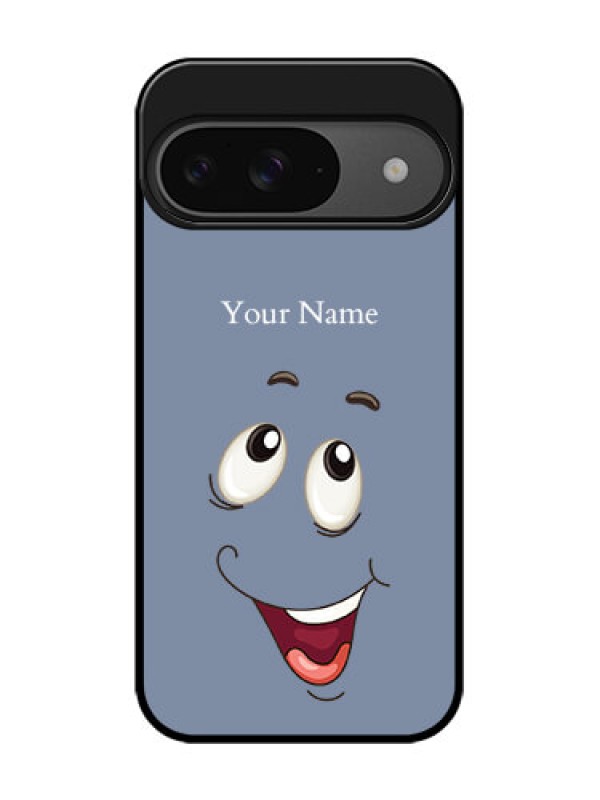 Custom Google Pixel 9 5G Custom Glass Phone Case - Laughing Cartoon Face Design