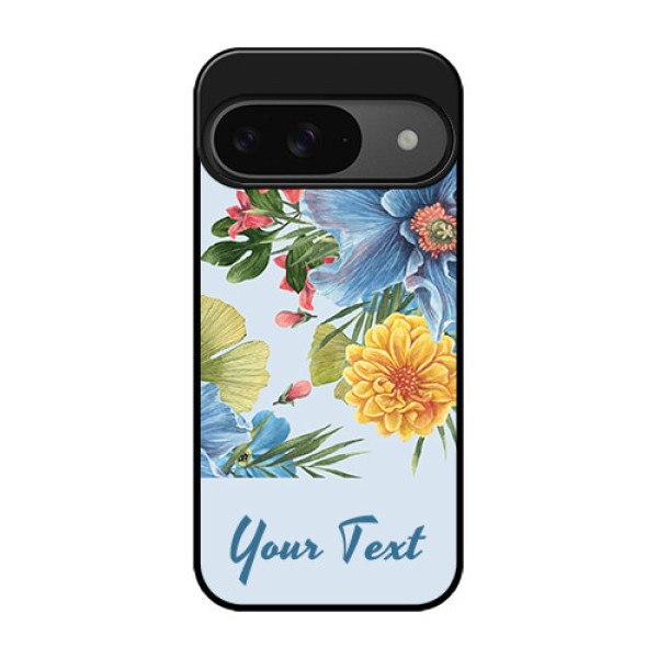Google Pixel 9 5G Custom Glass Phone Case - Stunning Watercolored Flowers Painting Design