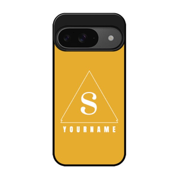 Google Pixel 9 5G Custom Glass Phone Case - Simple Triangle Design