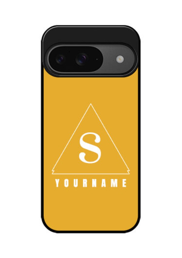 Google Pixel 9 5G Custom Glass Phone Case - Simple Triangle Design