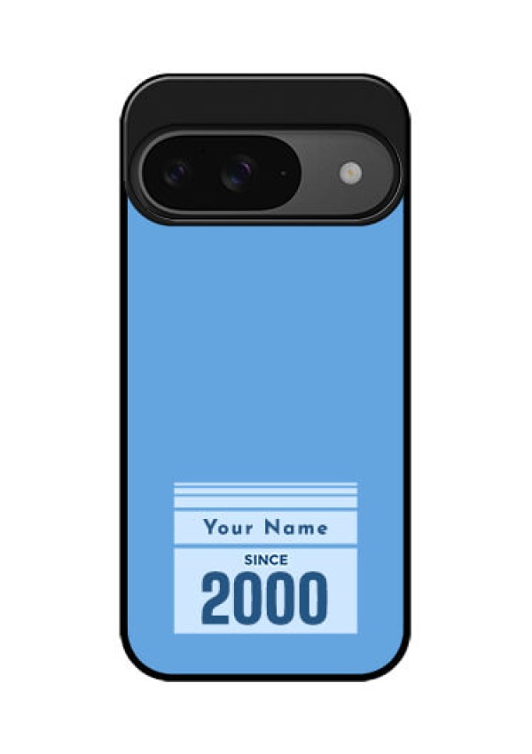Google Pixel 9 5G Custom Glass Phone Case - Custom Year Of Birth Design