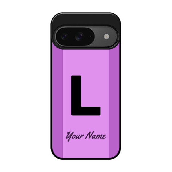 Google Pixel 9 5G Custom Glass Phone Case - Tricolor Custom Text Design
