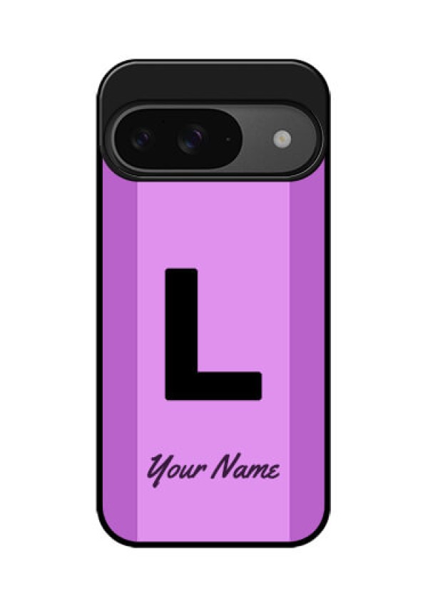 Google Pixel 9 5G Custom Glass Phone Case - Tricolor Custom Text Design