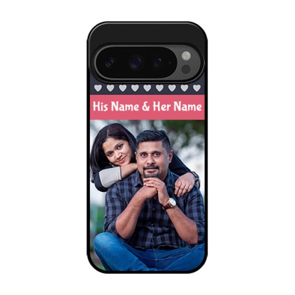 Google Pixel 9 Pro 5G Custom Glass Phone Case - Love Symbols Design