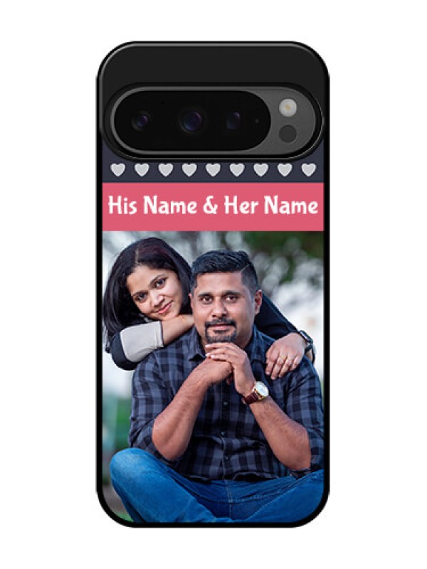 Custom Google Pixel 9 Pro 5G Custom Glass Phone Case - Love Symbols Design