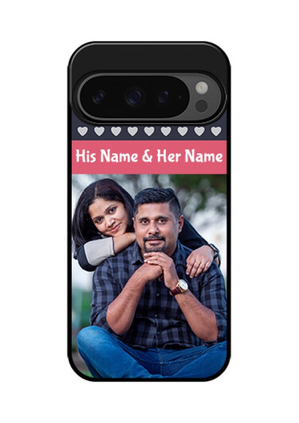 Google Pixel 9 Pro 5G Custom Glass Phone Case - Love Symbols Design