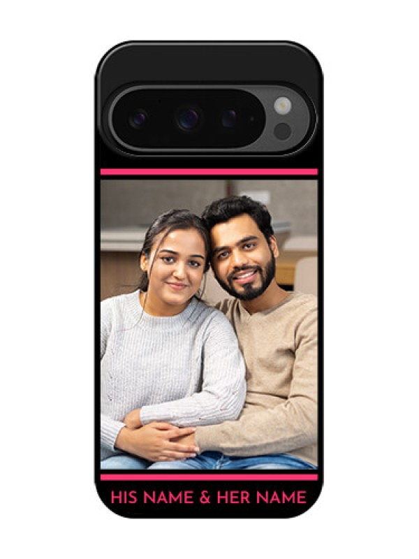 Custom Google Pixel 9 Pro 5G Custom Glass Phone Case - With Add Text Design