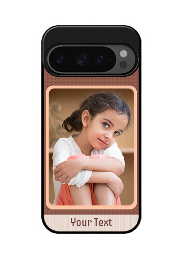 Google Pixel 9 Pro 5G Custom Glass Phone Case - Simple Pic Upload Design