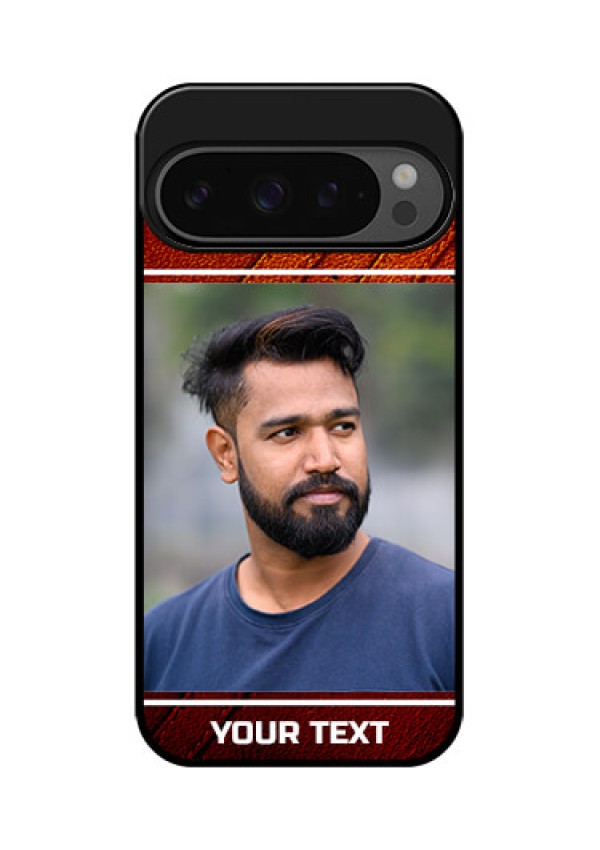 Google Pixel 9 Pro 5G Custom Glass Phone Case - Leather Phone Case Design