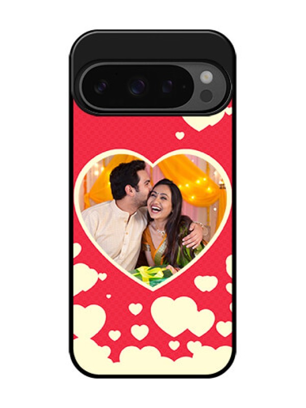 Custom Google Pixel 9 Pro 5G Custom Glass Phone Case - Love Symbols Phone Cover Design