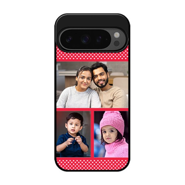 Google Pixel 9 Pro 5G Custom Glass Phone Case - Bulk Photo Upload Design