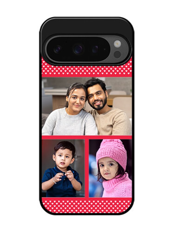 Custom Google Pixel 9 Pro 5G Custom Glass Phone Case - Bulk Photo Upload Design
