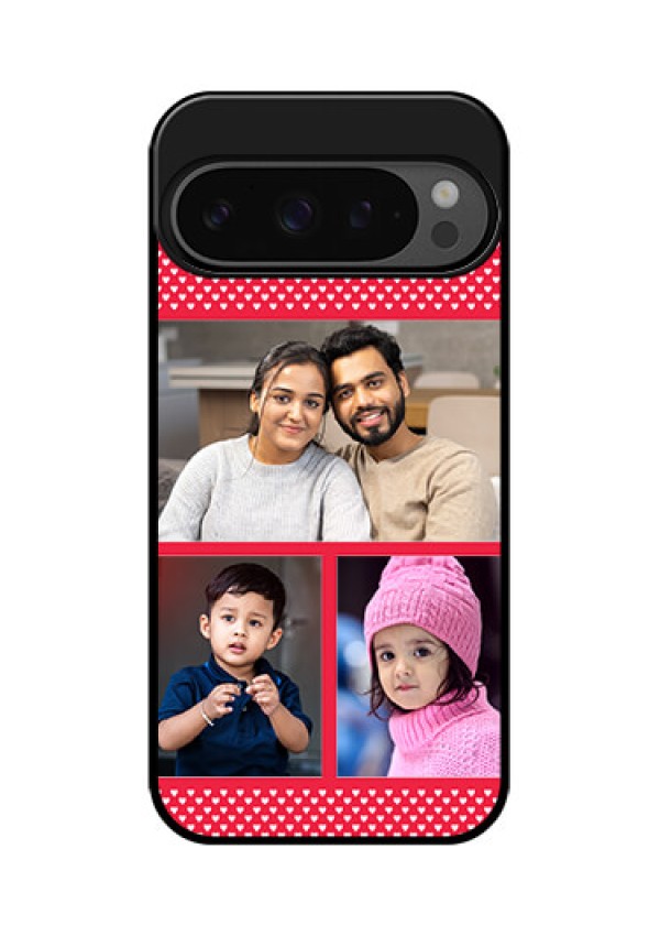 Google Pixel 9 Pro 5G Custom Glass Phone Case - Bulk Photo Upload Design