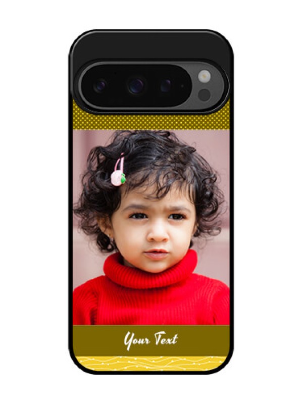 Custom Google Pixel 9 Pro 5G Custom Glass Phone Case - Simple Green Color Design