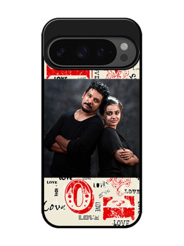 Custom Google Pixel 9 Pro 5G Custom Glass Phone Case - Trendy Love Design Case