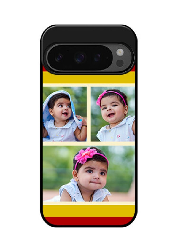 Google Pixel 9 Pro 5G Custom Glass Phone Case - Multiple Pic Upload Design