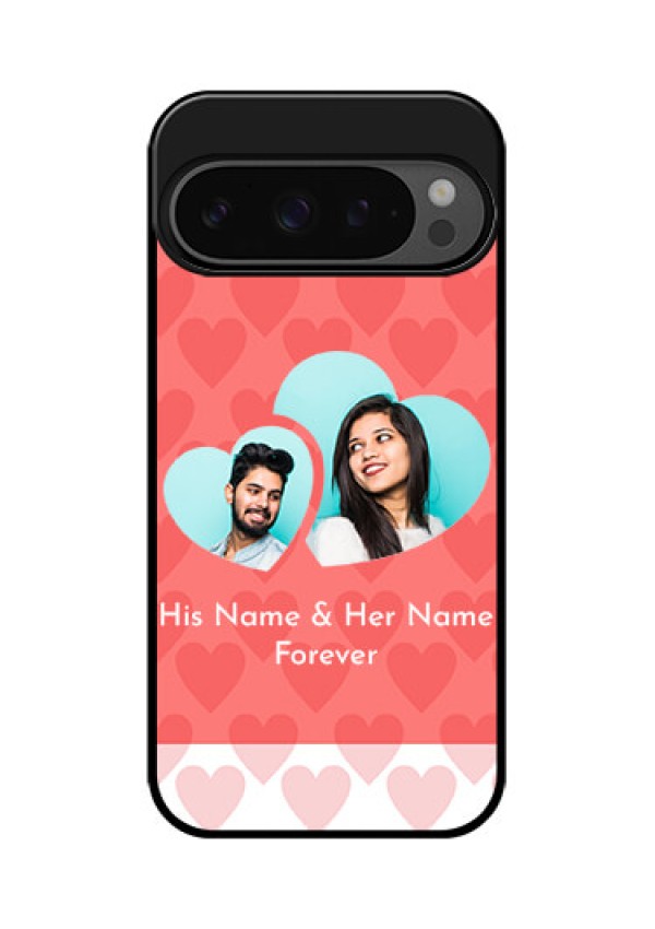 Google Pixel 9 Pro 5G Custom Glass Phone Case - Couple Pic Upload Design