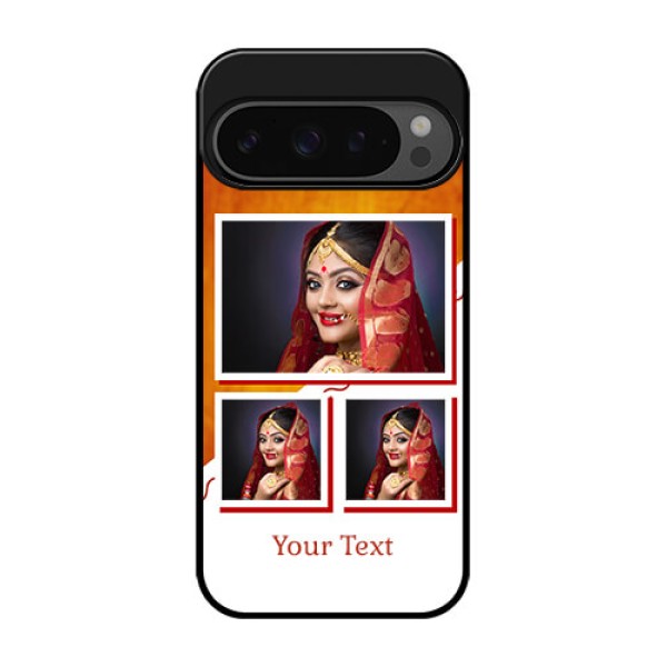 Google Pixel 9 Pro 5G Custom Glass Phone Case - Wedding Memories Design