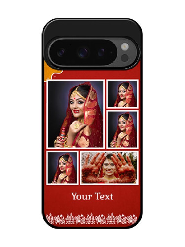Custom Google Pixel 9 Pro 5G Custom Glass Phone Case - Wedding Pic Upload Design