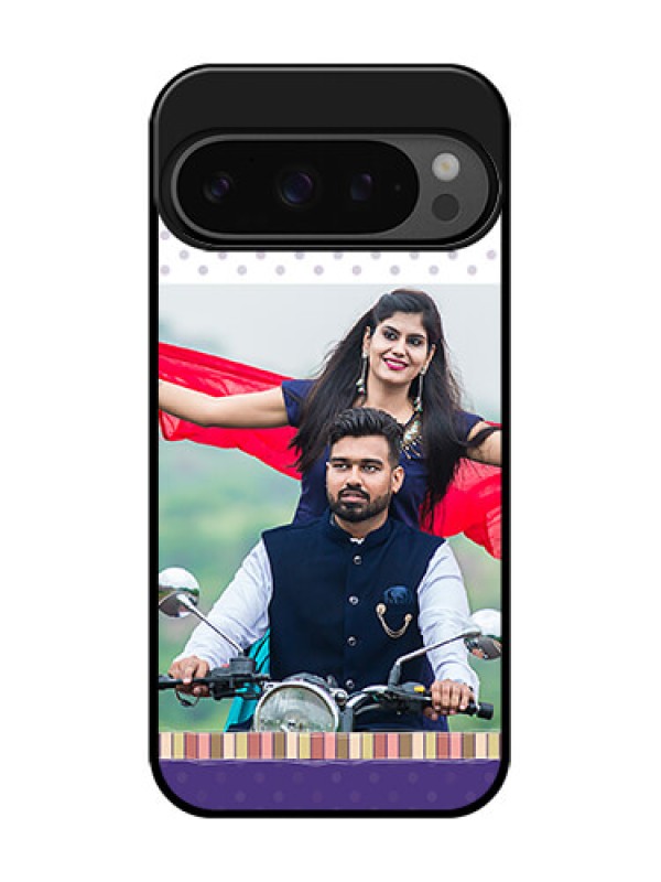 Custom Google Pixel 9 Pro 5G Custom Glass Phone Case - Cute Family Design