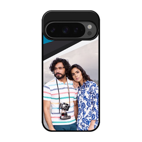 Google Pixel 9 Pro 5G Custom Glass Phone Case - Simple Pattern Photo Upload Design