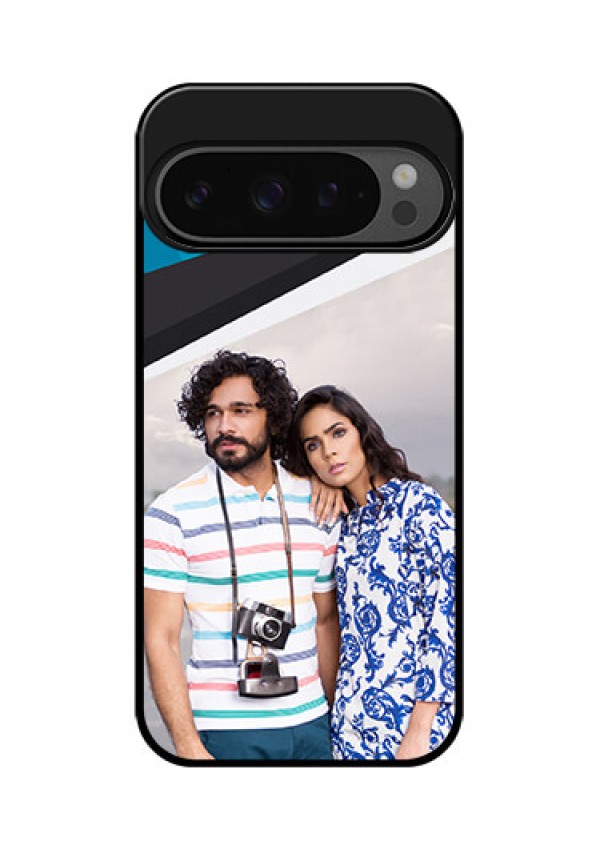 Google Pixel 9 Pro 5G Custom Glass Phone Case - Simple Pattern Photo Upload Design