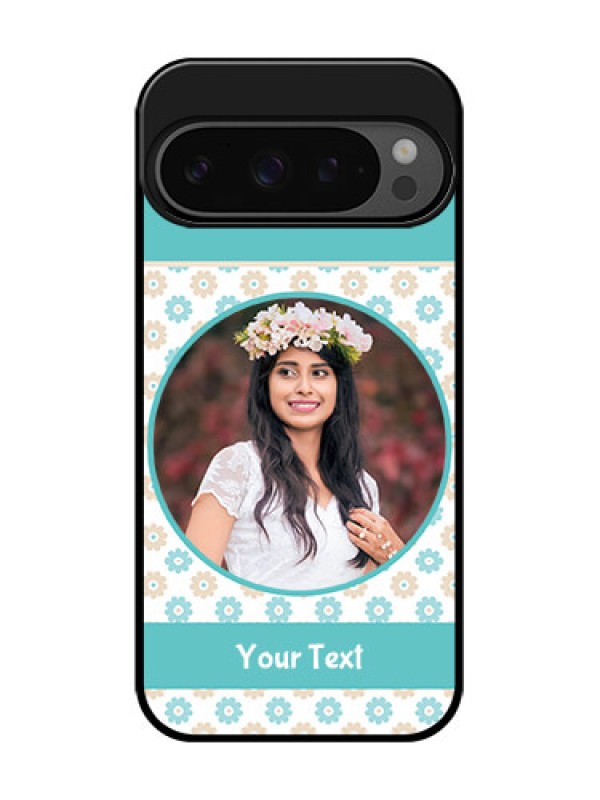 Custom Google Pixel 9 Pro 5G Custom Glass Phone Case - Beautiful Flowers Design