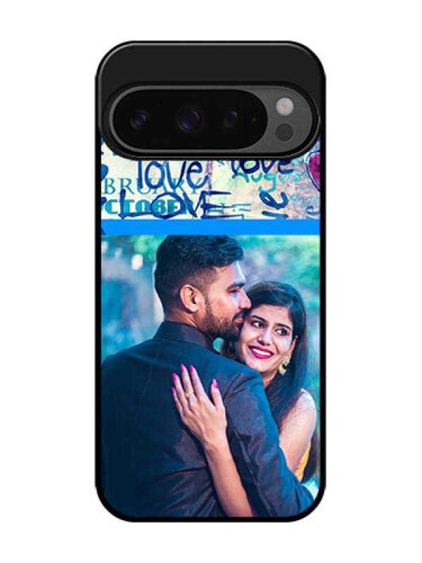 Custom Google Pixel 9 Pro 5G Custom Glass Phone Case - Colorful Love Design