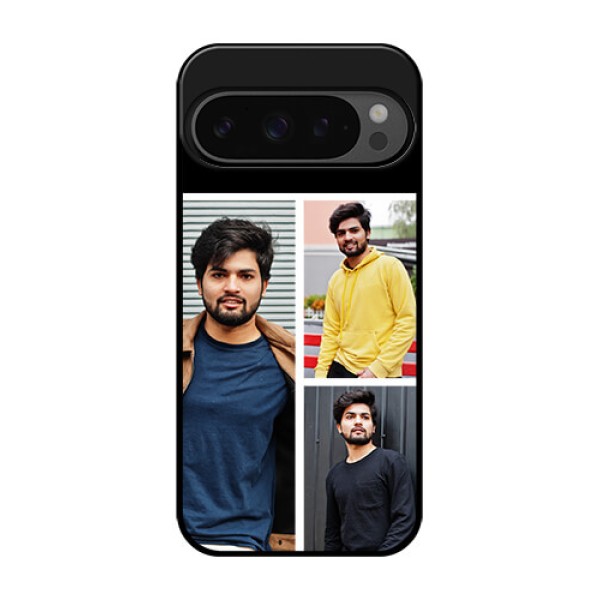 Google Pixel 9 Pro 5G Custom Glass Phone Case - Upload Multiple Picture Design
