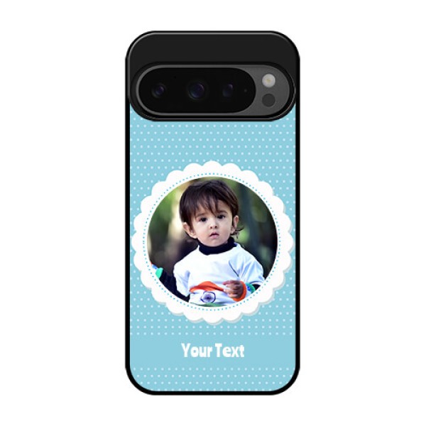 Google Pixel 9 Pro 5G Custom Glass Phone Case - Violet Pattern Design