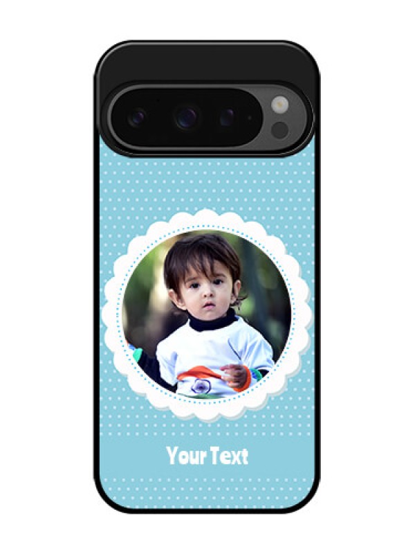 Custom Google Pixel 9 Pro 5G Custom Glass Phone Case - Violet Pattern Design