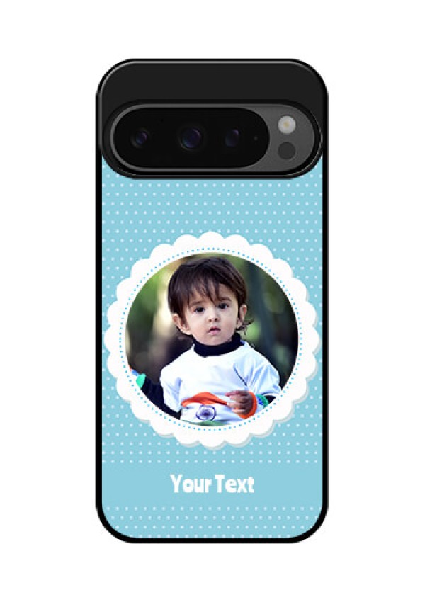 Google Pixel 9 Pro 5G Custom Glass Phone Case - Violet Pattern Design