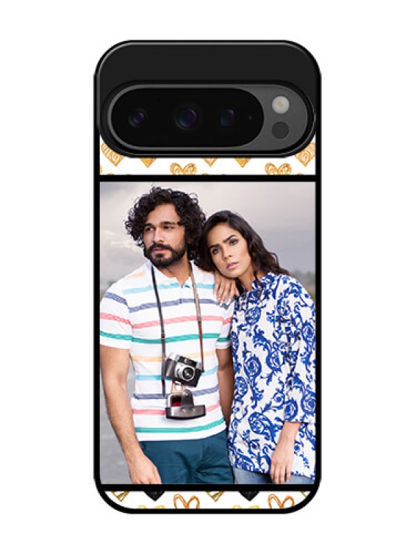 Custom Google Pixel 9 Pro 5G Custom Glass Phone Case - Love Symbol Design