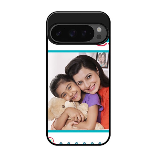 Google Pixel 9 Pro 5G Custom Glass Phone Case - Flower Design