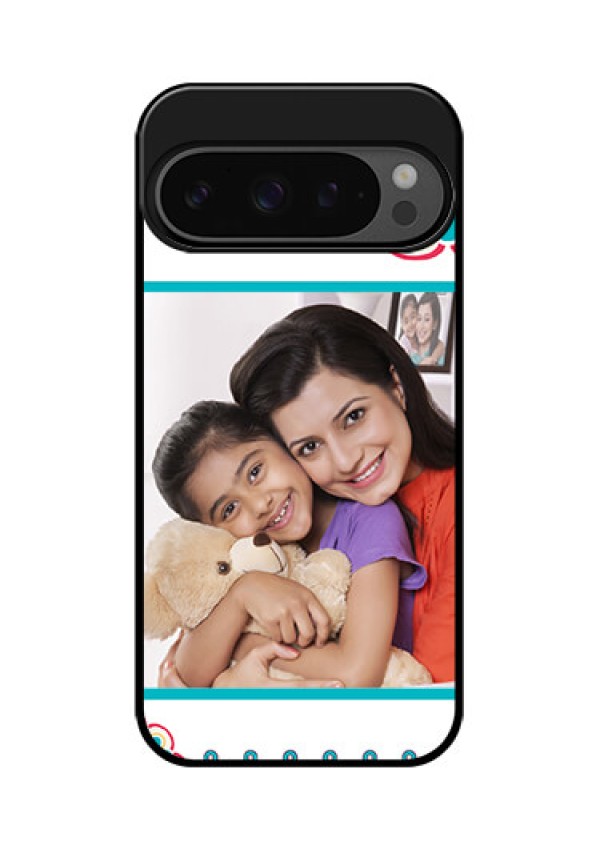 Google Pixel 9 Pro 5G Custom Glass Phone Case - Flower Design