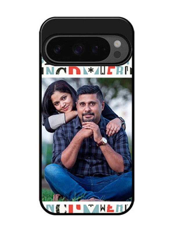Custom Google Pixel 9 Pro 5G Custom Glass Phone Case - Alphabet Design