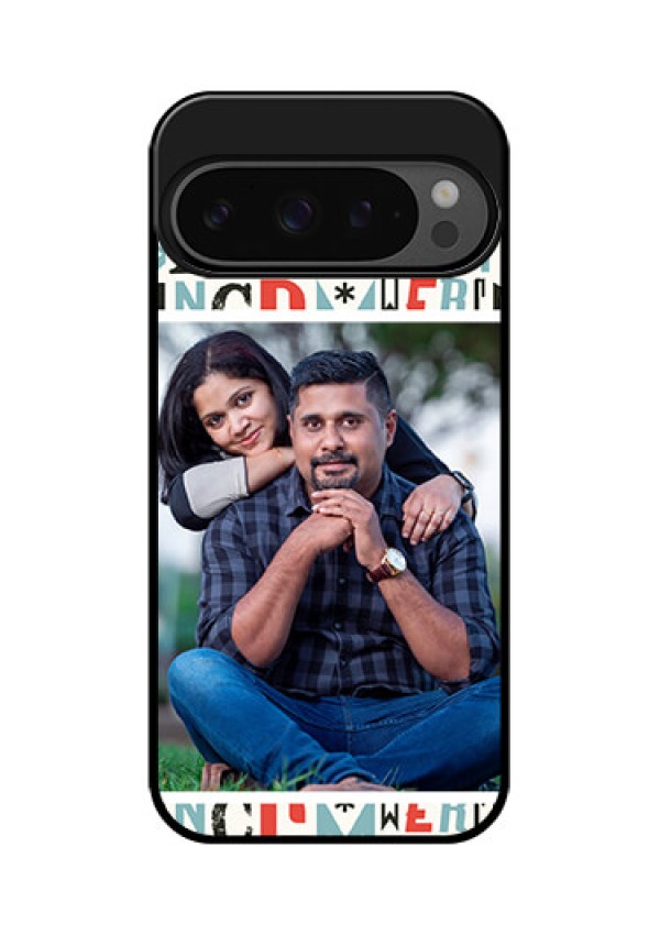 Google Pixel 9 Pro 5G Custom Glass Phone Case - Alphabet Design