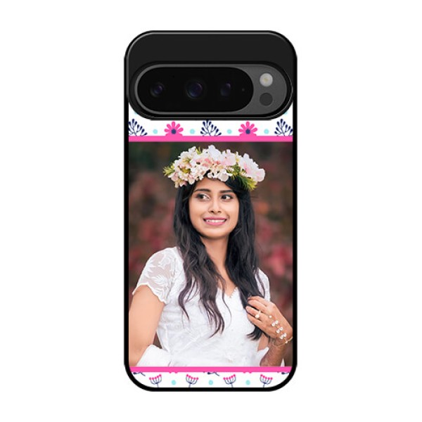 Google Pixel 9 Pro 5G Custom Glass Phone Case - Colorful Flower Design