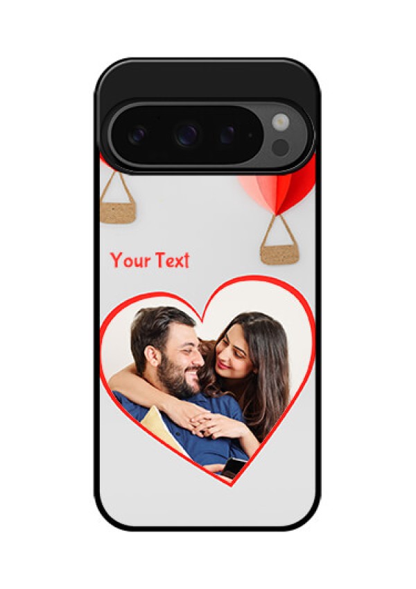 Google Pixel 9 Pro 5G Custom Glass Phone Case - Parachute Love Design