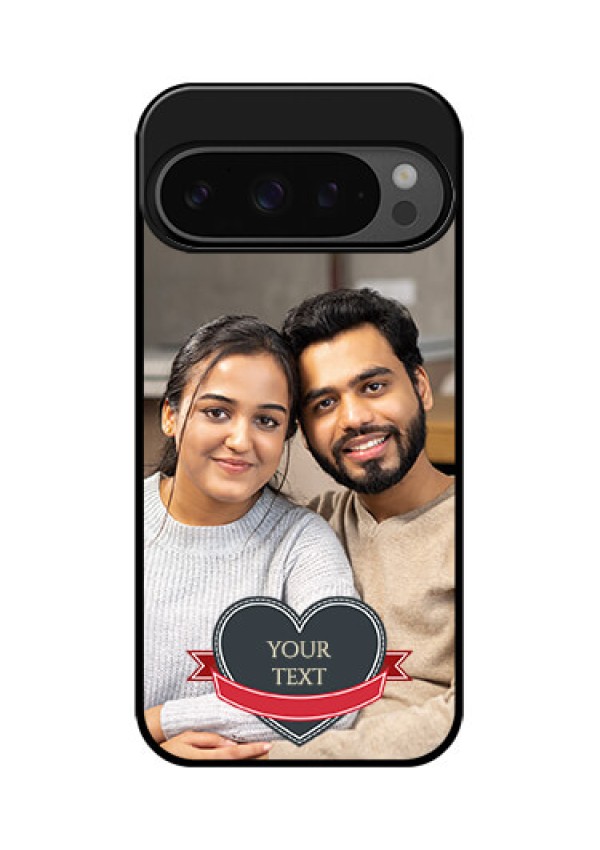 Google Pixel 9 Pro 5G Custom Glass Phone Case - Just Married Couple Design