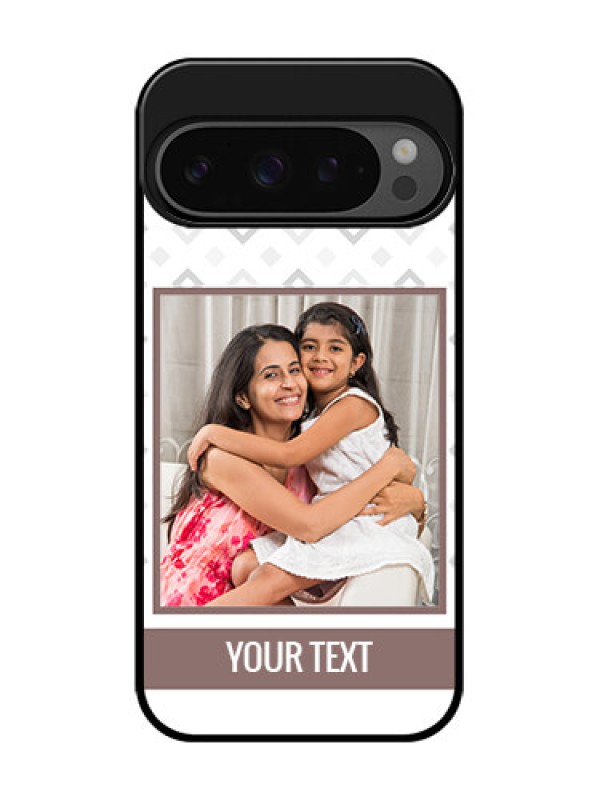Custom Google Pixel 9 Pro 5G Custom Glass Phone Case - Simple Diamond Design