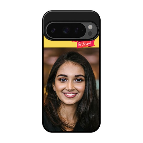 Google Pixel 9 Pro 5G Custom Glass Phone Case - Happy Birthday Design
