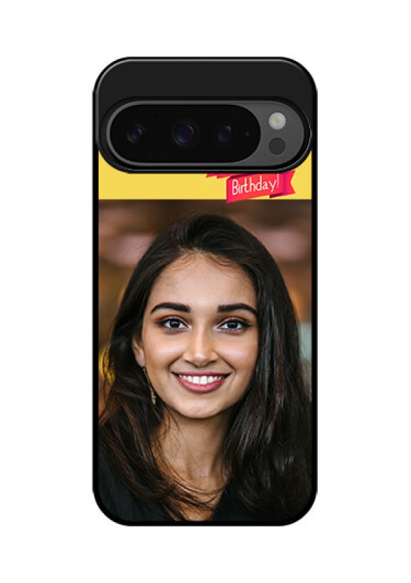 Google Pixel 9 Pro 5G Custom Glass Phone Case - Happy Birthday Design