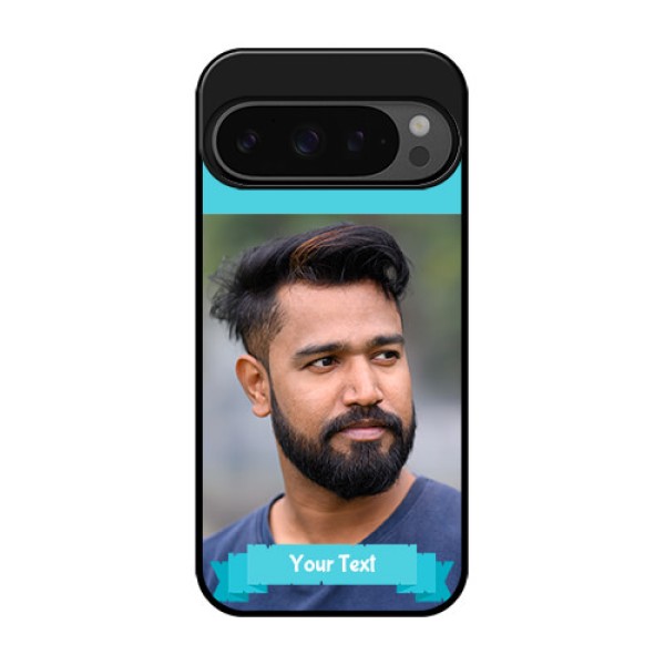 Google Pixel 9 Pro 5G Custom Glass Phone Case - Blue Color Design