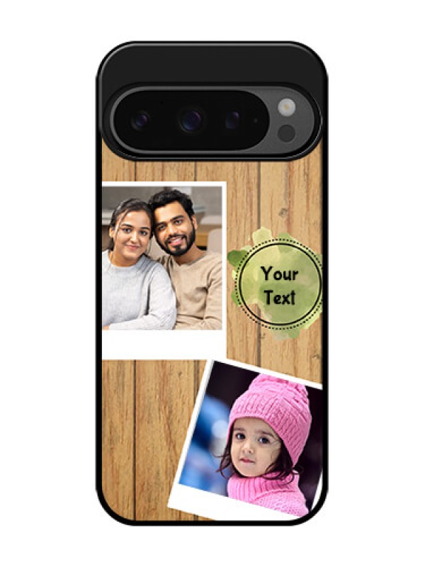 Custom Google Pixel 9 Pro 5G Custom Glass Phone Case - Wooden Texture Design
