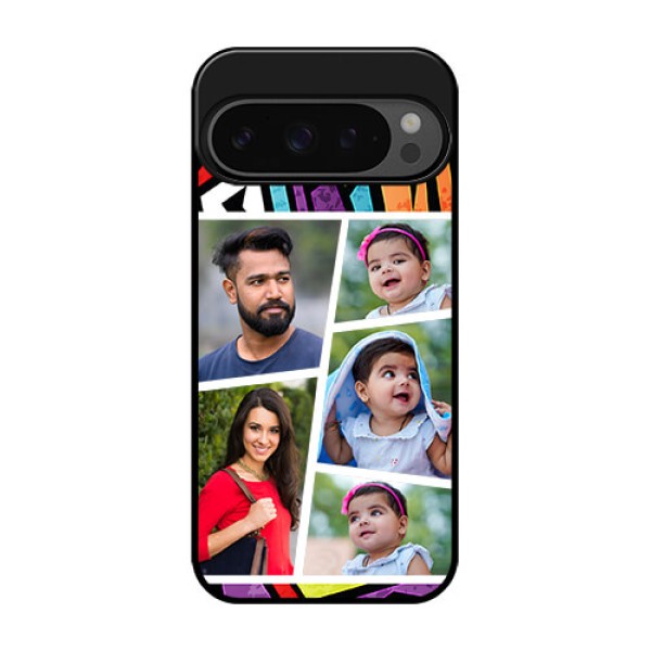 Google Pixel 9 Pro 5G Custom Glass Phone Case - Graffiti Pattern Design